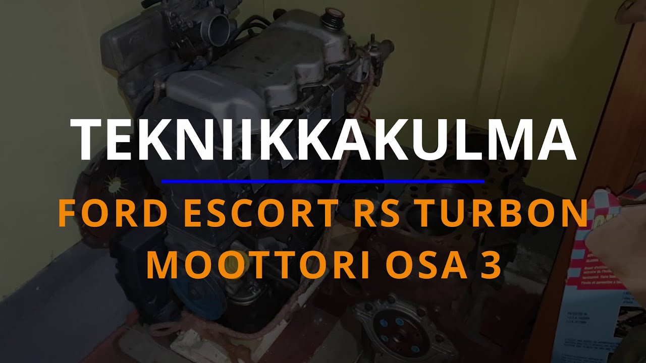 Ford Escort RS Turbo #3 Jakohihna ja venttiilikoneisto - VLOG 48