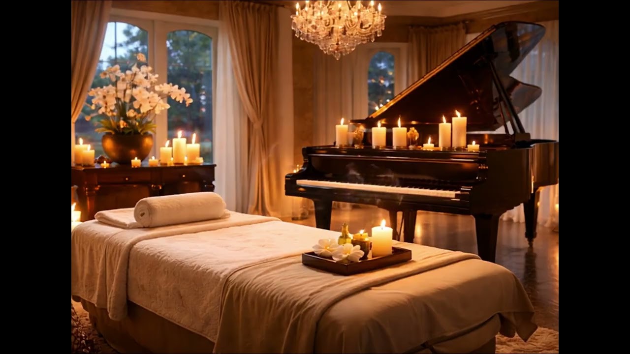 Relaxing Spa Ambience for Massage & Wellness | Calm Piano & Nature Sounds