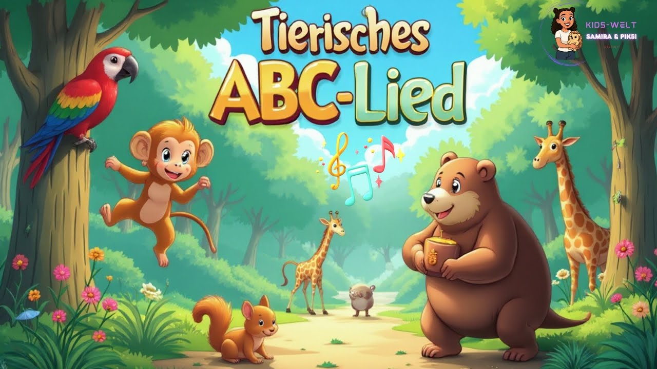 Tierisches ABC-Lied 🐘🐒 | Das deutsche Alphabet mit Tieren | Kinderlied