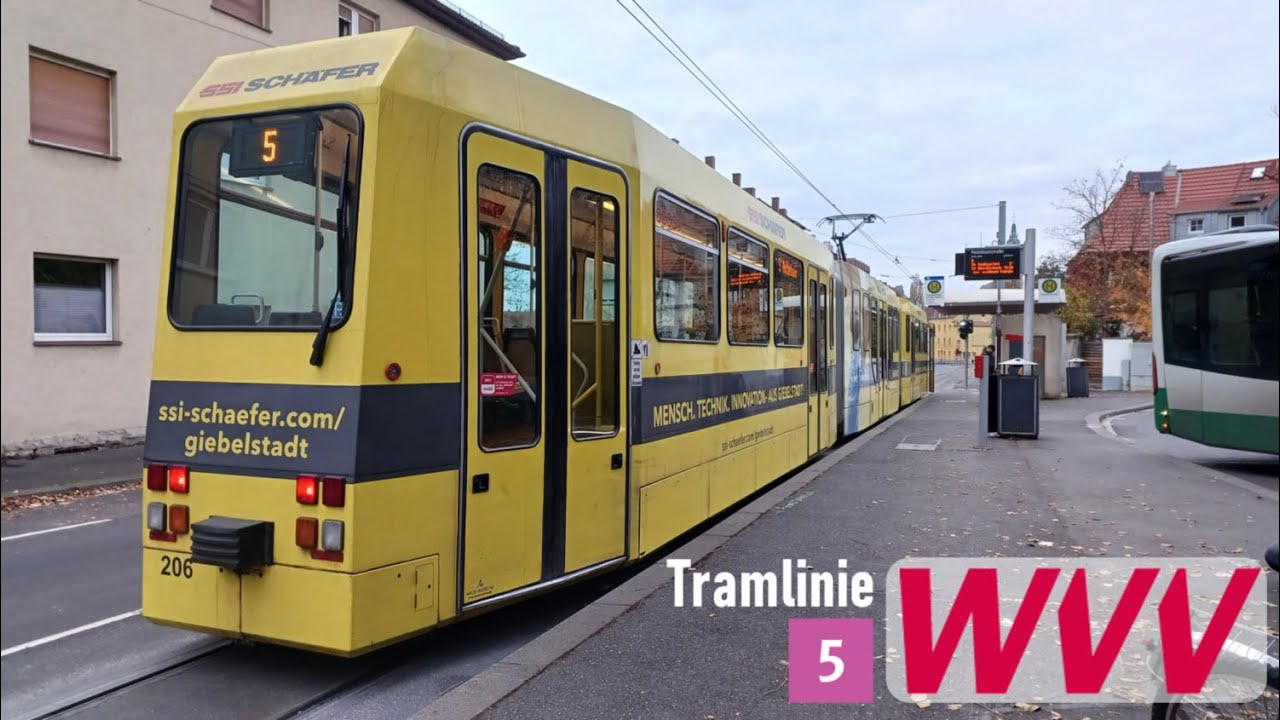 WVV Würzburg | Mitfahrt Tram 5: Rottenbauer - Grombühl | LHB GT-E