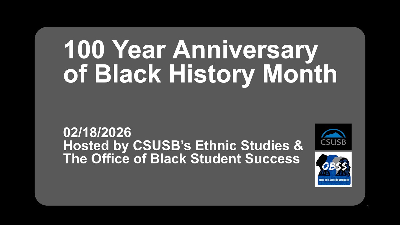 CSUSB Black History Month 2026