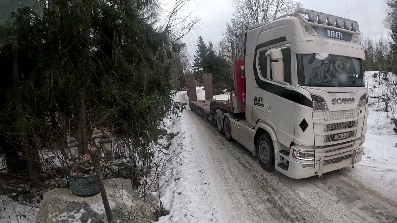 trucking through the snow.