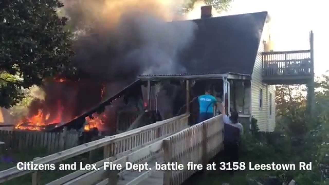 Man and pets rescued from house fire