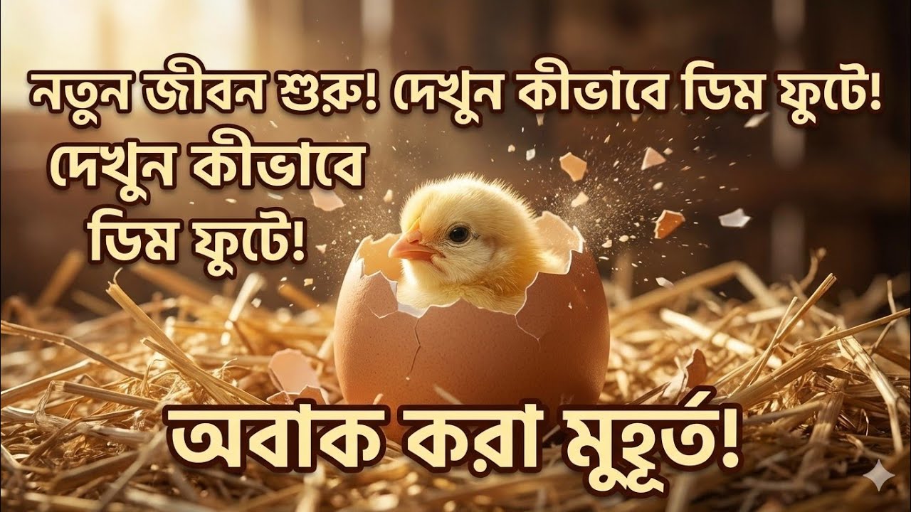 ২১ দিনের অপেক্ষার পর 🐣 মুরগির ডিমে বাচ্চা ফুটলো | Live Chicken Hatching Video