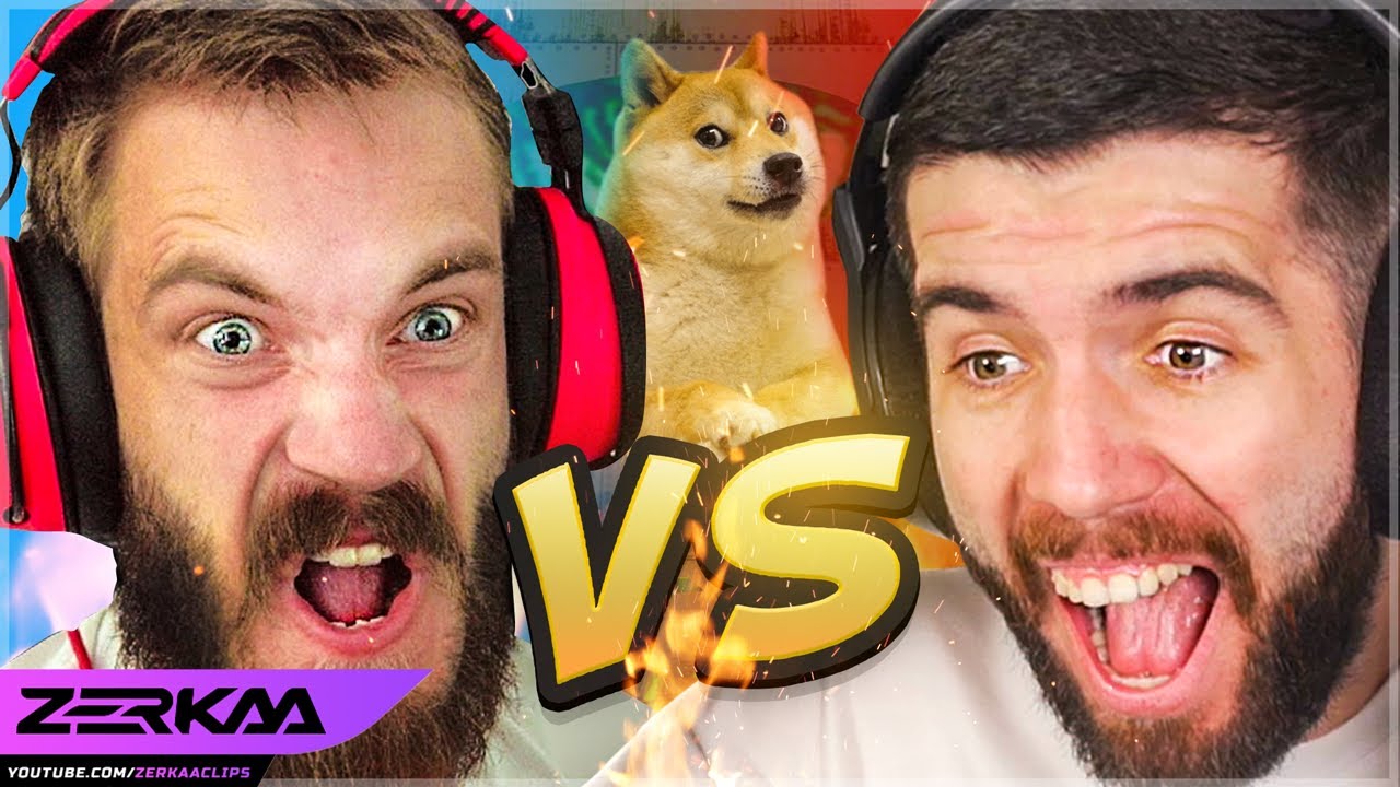 1 v 1 vs PEWDIEPIE (QUICKSCOPE DOGE)