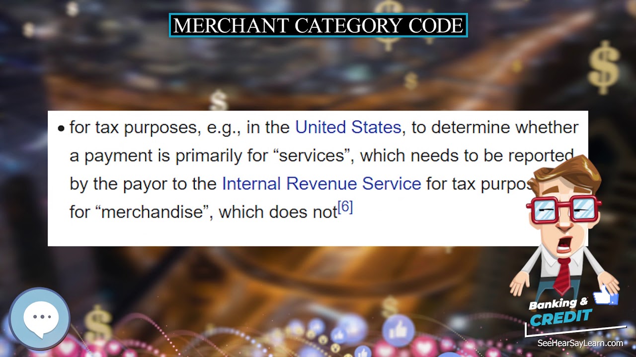Merchant category code 💲 BANKING & CREDIT TERMS 💲