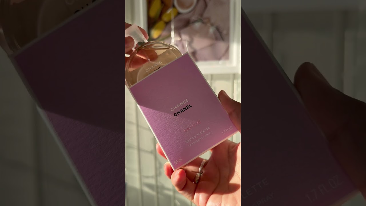 Unpacking Chanel Chance Eau Vive 🥰 #lanaperfume #chanelchanceeauvive #chanceeauvive