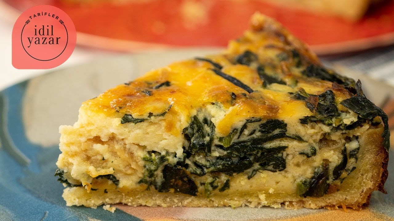 Kış Bitmeden Mutlaka Yapmalısın!  Ispanaklı ve Peynirli Harika Kiş Tarifi 🥧