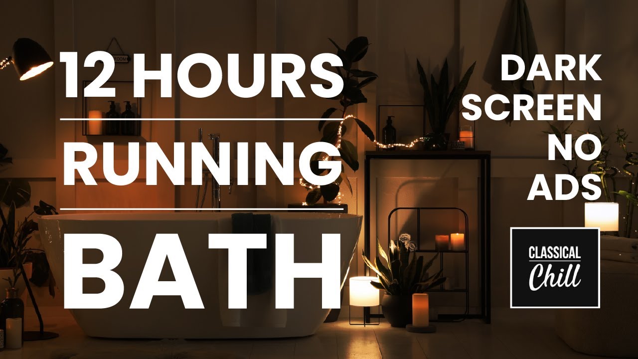 Running Bath Water and Hissing Pipes - 12 hours of Cosy ASMR Watery Sounds to Relax or Sleep to