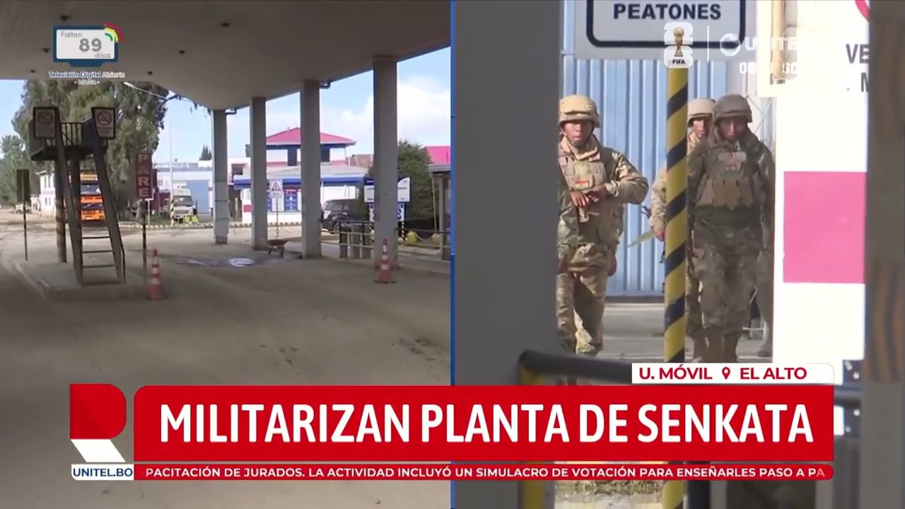 Tras anuncio presidencial, refinería de YPFB de Senkata cuenta con resguardo de la Policía Militar
