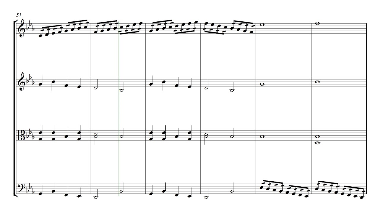 Mussorgsky Great Gate of Kiev from Pictures at an Exhibition | String Quartet Sheet Music