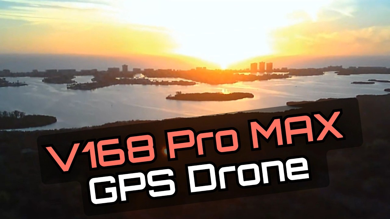 Распаковка, настройка и тест полета на дальние расстояния дрона V168 Pro MAX GPS 4K EIS