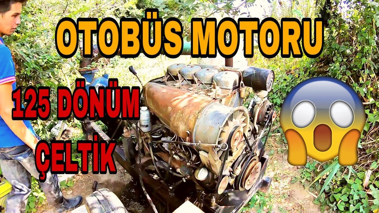 OTOBÜS MOTORU İLE SULAMA YAPILIR MI? || 125 Dönüm Çeltik Nasıl Sulanır ? - Derede Battım:(