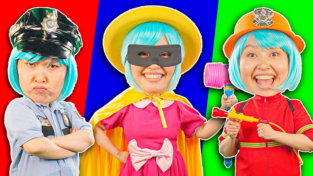 PoliceGirl, FireGirl and Doctor Song + MEGA Compilation | Lights Kids Song