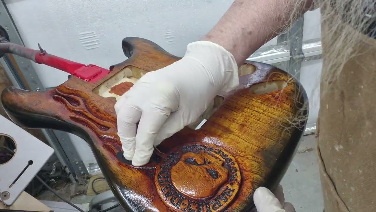 Harley neck and number 30 coat of tru oil