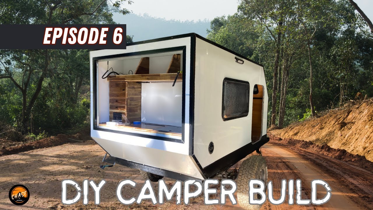 DIY Square Drop CAMPER BUILD: Ep 6 Rear hatch frame and how to do the sheeting plus more!