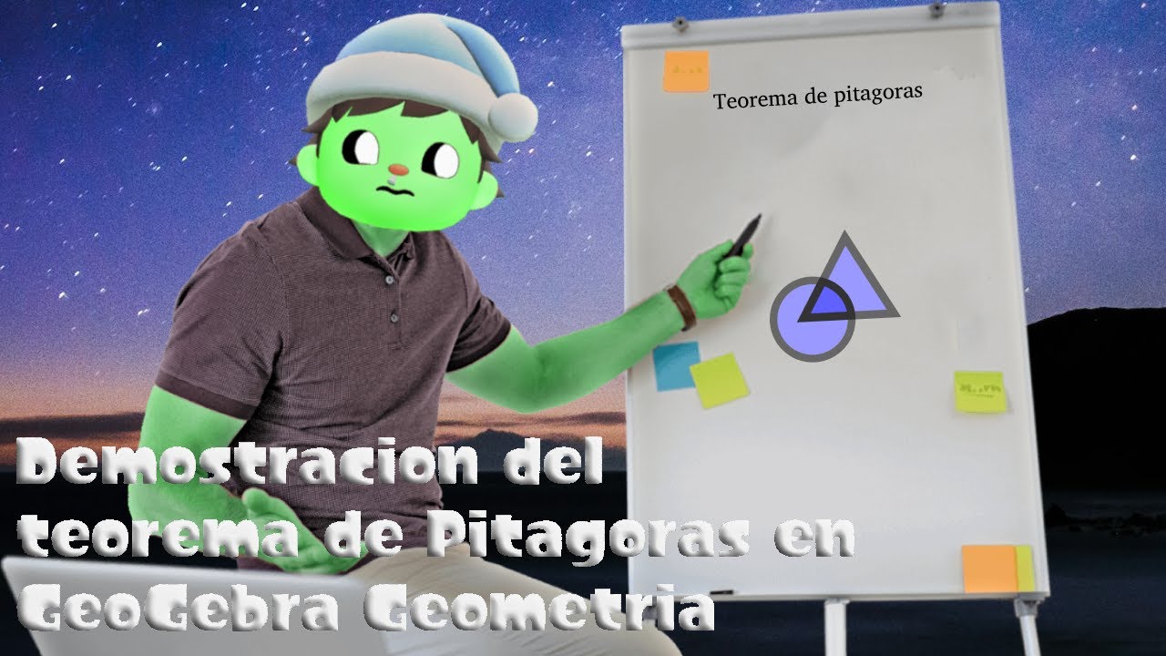 Teorema de Pitagoras en GeoGebra Geometria | profe aliensander