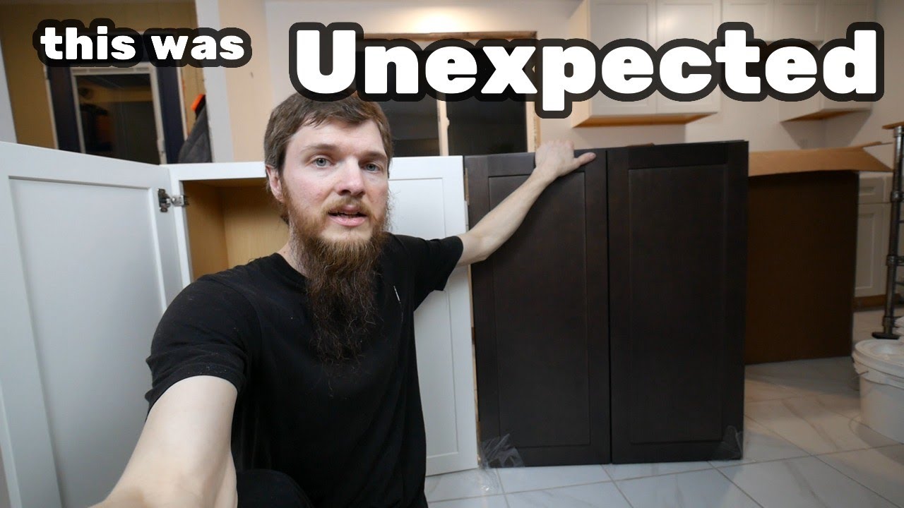 Installing Laundry Cabinets but then Plot Twist - White vs Brown