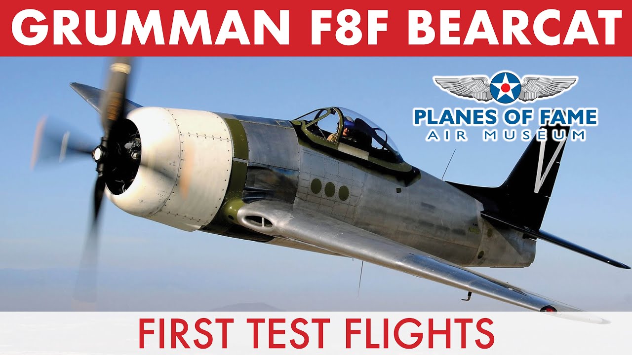 Первые испытательные полёты F8F BEARCAT со Стивом Хинтоном | Самолёты славы