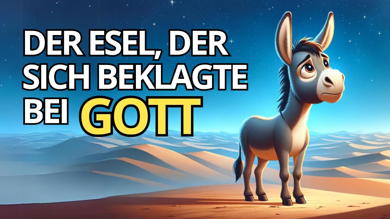 DER ESEL, DER SICH BEI GOTT BESCHWERT HAT | Eine Geschichte zum Nachdenken 🙏