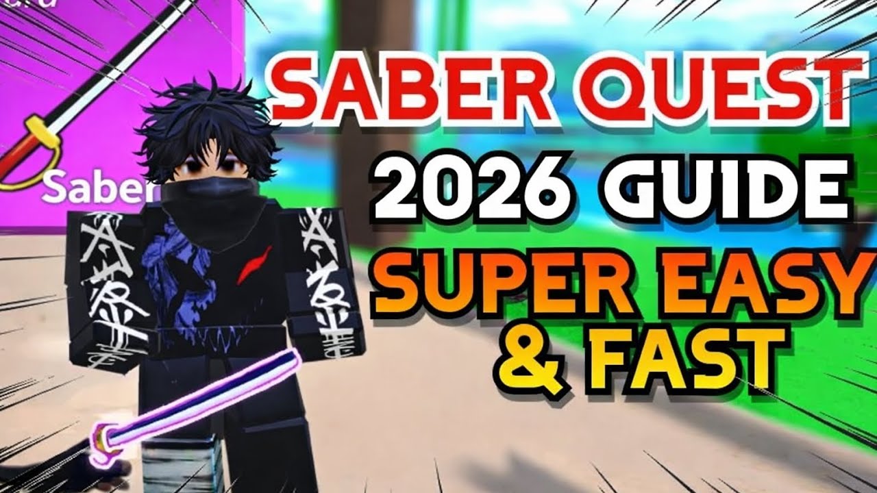 SABER QUEST 2026 GUIDE ⚔️ | Super Easy & Fast Method (Blox Fruits) JERRY YT