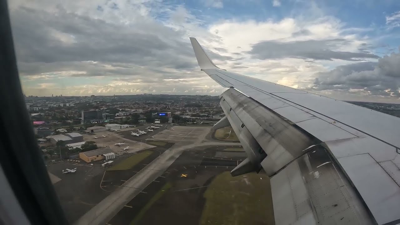 Flight Approach Into Sydney Airport With Welcome Announcement By Virgin Australia Flight Attendant