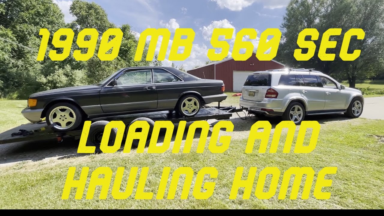 PROJECT SEC - EP2: Loading up my DEAD 1990 MB 560 SEC  to bring to my shop.