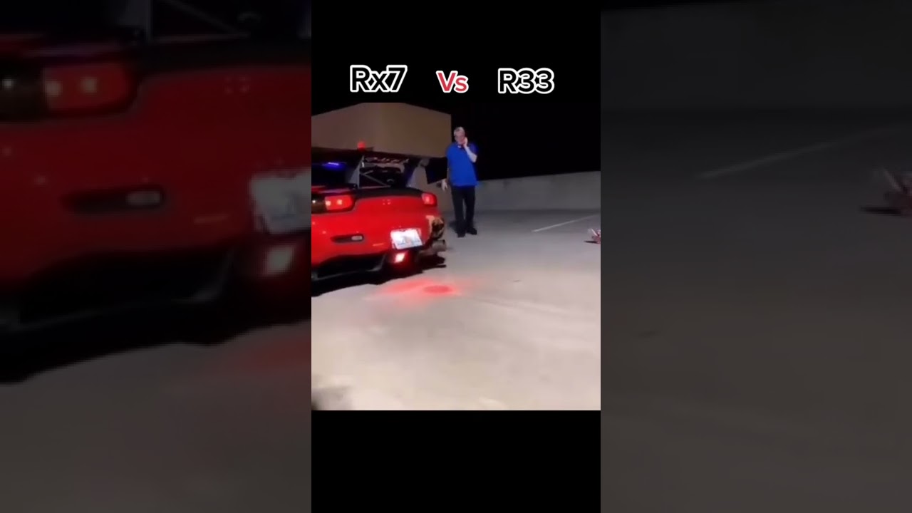 Mazda Rx7 vs Nissan Gtr R33 Anti-lag Backfire 