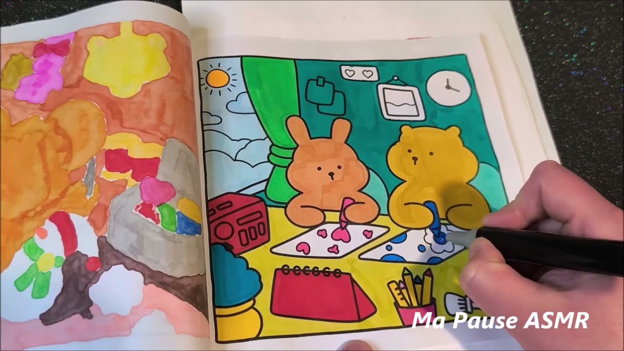 N°93 -🎨✨ Vidéo ASMR Visuelle – Semaine spéciale coloriage ✨🎨