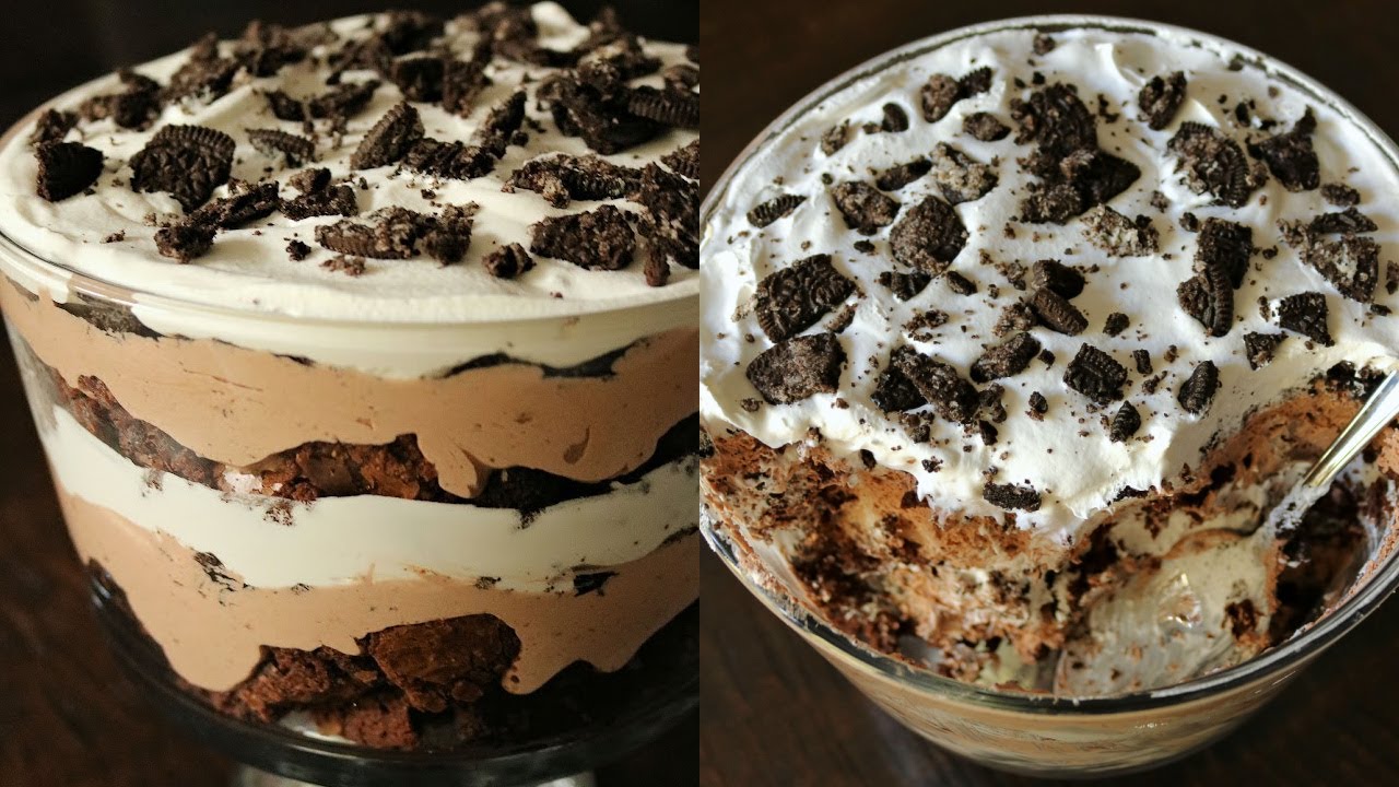 Easy and Delicious Oreo Brownie Trifle