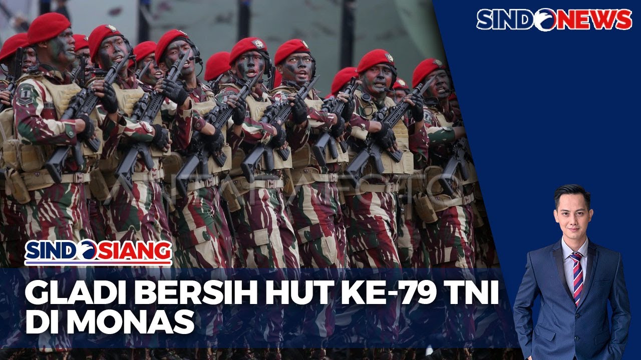 Gladi Bersih Upacara HUT Ke-79 TNI, Prajurit Kopassus 
