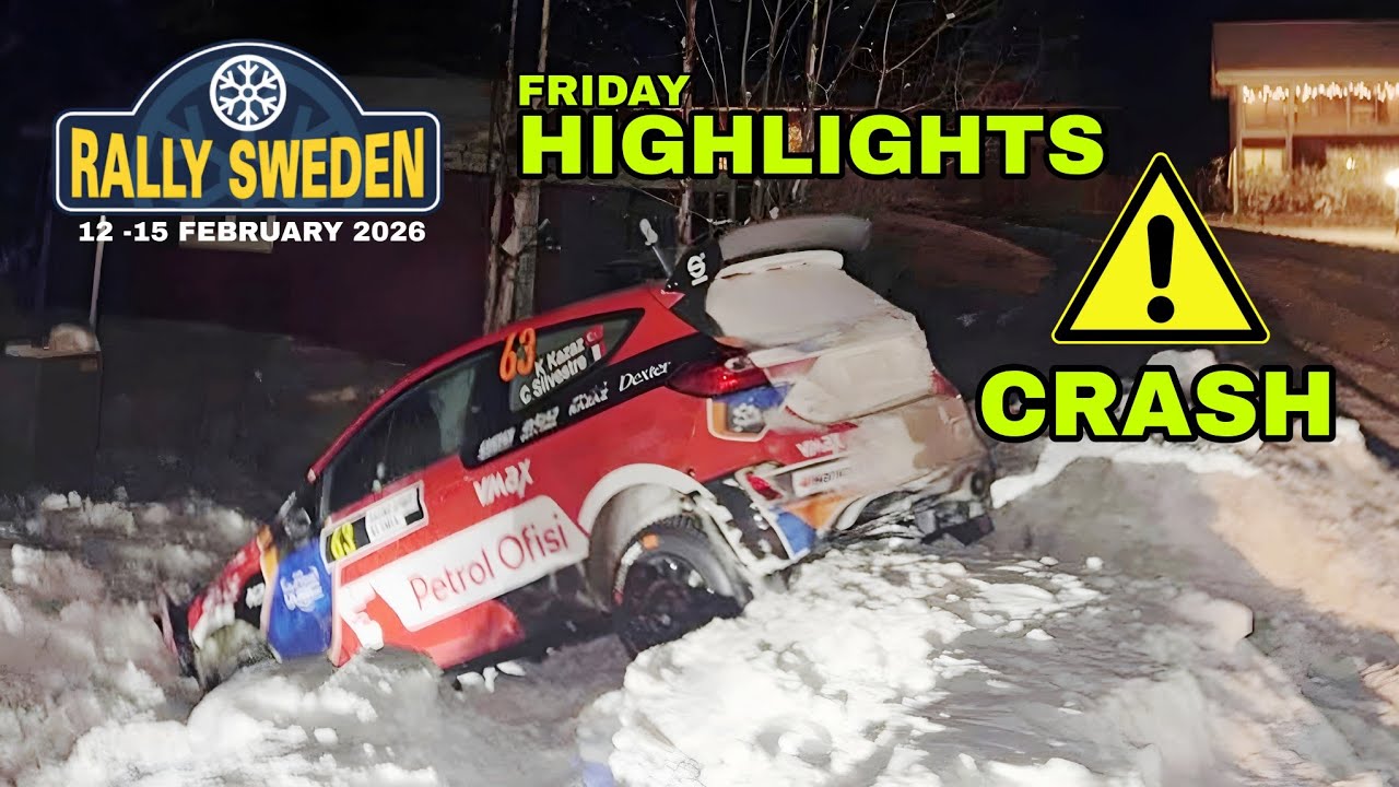 FLATOUT & CRASHES || FRIDAY HIGHLIGHTS WRC RALLY SWEDEN 2026