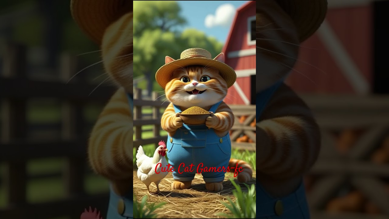 High Noon Showdown!Two Cowboy Cats Face Off!🤠 #cat #cute #cartoon #funny #comedy #cutecat #kitty