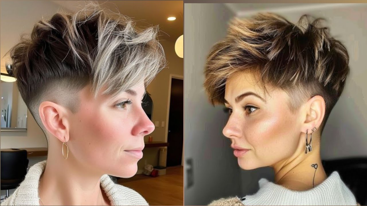 pixie cuts 2025 | boycut hair style for women over 50 | short layered Bob | best hair
