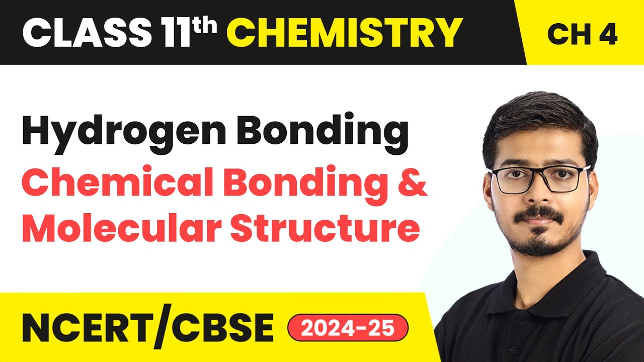 Hydrogen Bonding - Chemical Bonding and Molecular Structure | Class 11 Chemistry Chapter 4 | CBSE