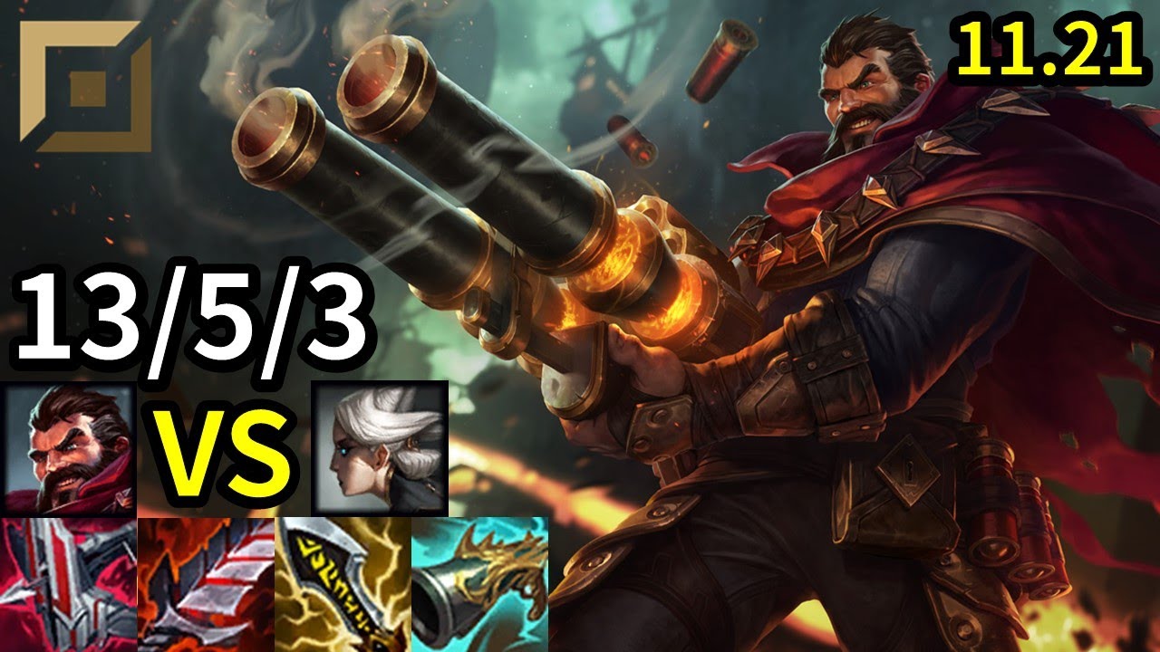 Graves Top vs Camille - KR Master | Patch 11.21