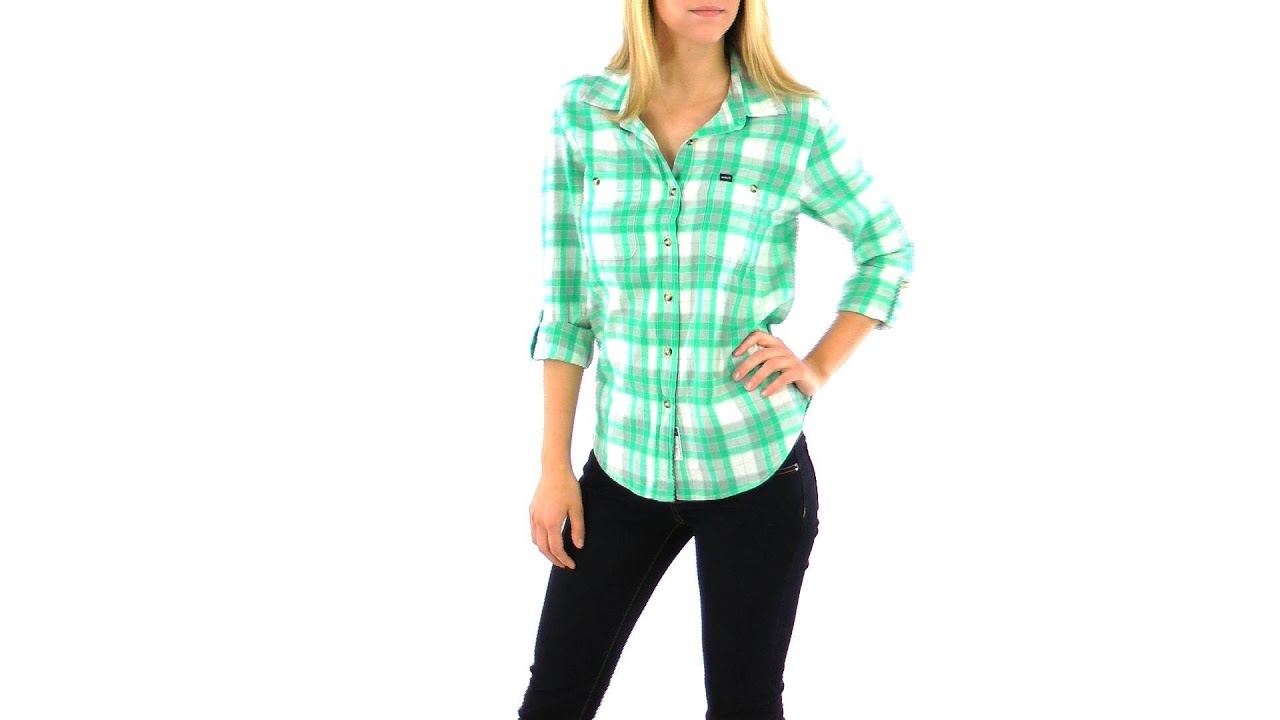 Hurley Girls' Wilson 2 L/S Button Up | SwimOutlet.com