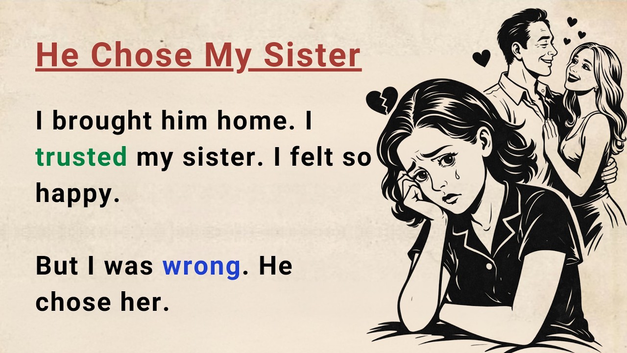 Learn English Through Stories Level 3 ⭐ He Chose My Sister – Emotional English Story for Listening