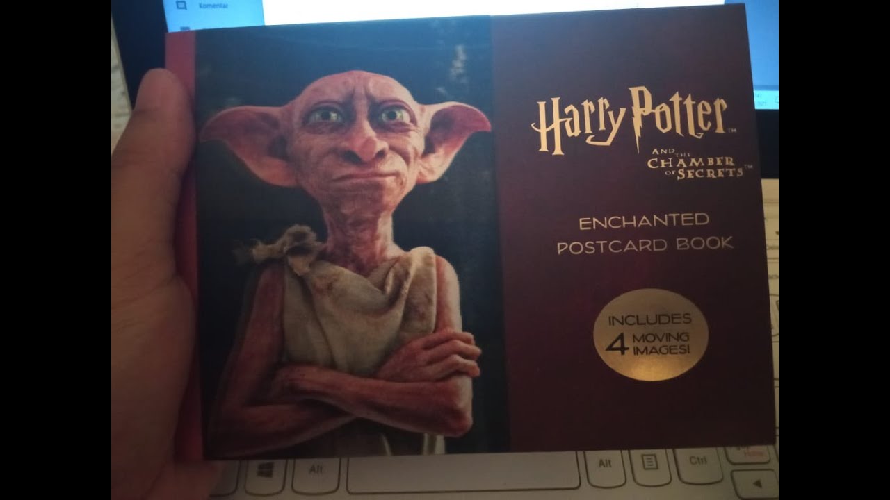 Harry Potter and the chamber of secret enchanted postcard book flip through (indonesia)