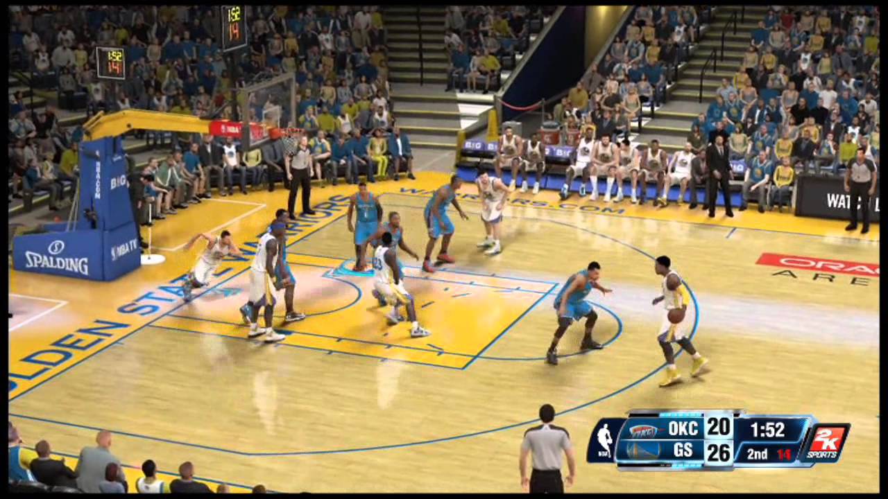 NBA 2K14 Gameplay - Oklahoma City Thunder vs Golden State Warriors Full Game (Xbox One)