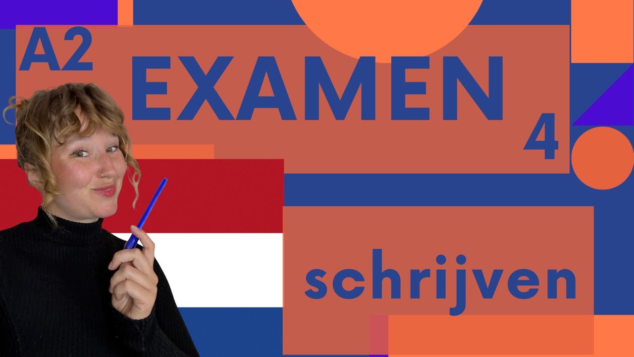 Dutch writing A2 practice exam 4 - oefenexamen schrijven A2 - Inburgering - Inbrugeringsexamen