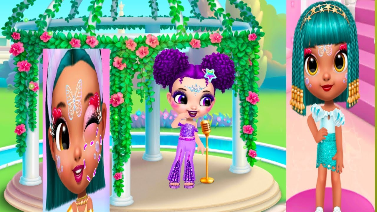 Princesses 👑 enchanted castle 🏰 dressing up 👗💝 makeup 💄💄 singing 🎶🎵 eating 🍚 💤😴 pl 😻😍 sub ❤️