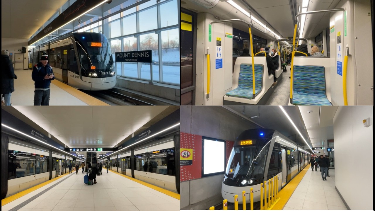 TTC Line 5 Eglinton Crosstown LRT Ride on Opening Day: Mount Dennis to Kennedy Stn (Feb 8th, 2026)