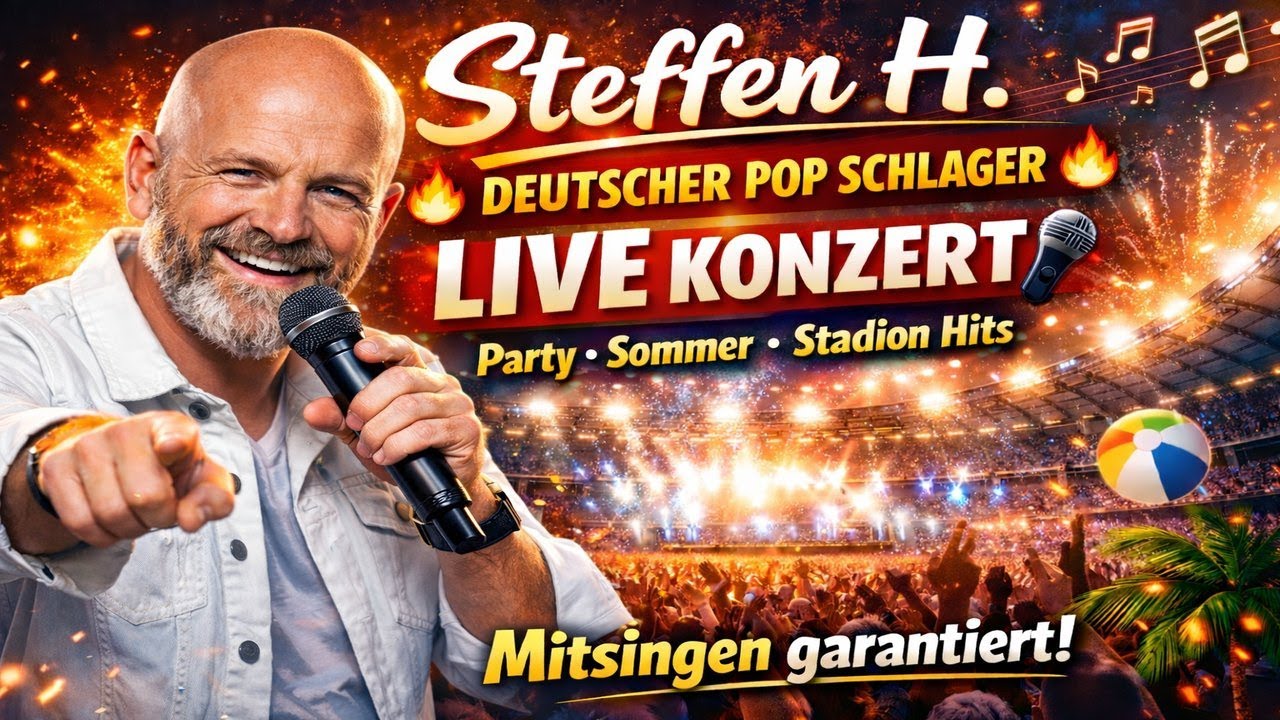 Steffen H. 🔥 Deutscher Pop Schlager LIVE Konzert 🎤 Party & Sommer | Mitsingen garantiert