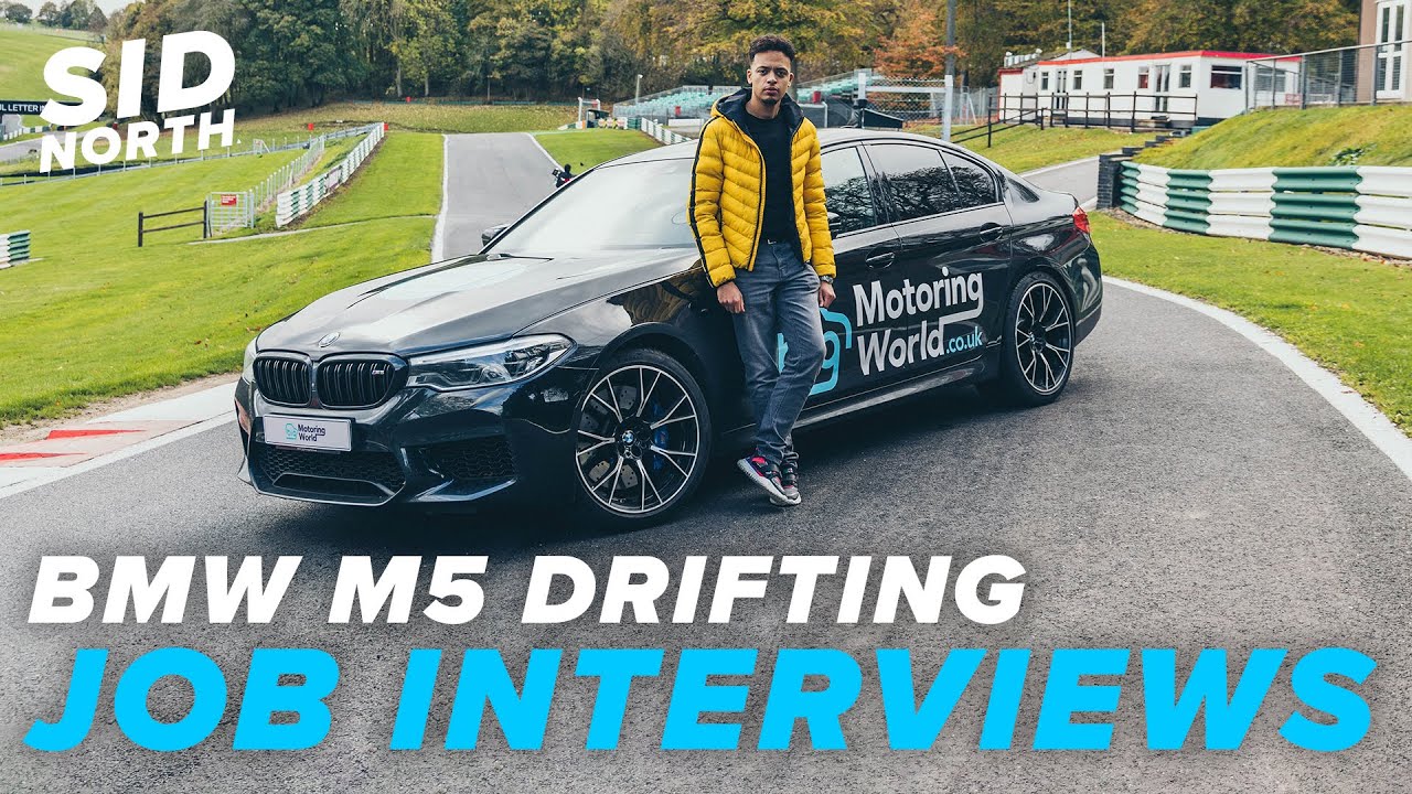 DRIFTING AROUND CADWELL PARK Speed Interviews in BMW M5 Competition!