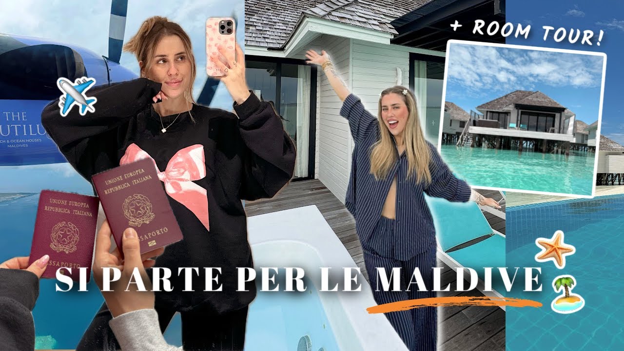 SI PARTE PER LE MALDIVE! + ROOM TOUR DELLA WATER VILLA! | CLEOTOMS