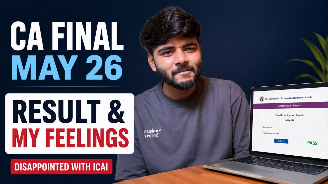 Luck Based Examination System 😌 - My CA Final May 24 Result 🥹