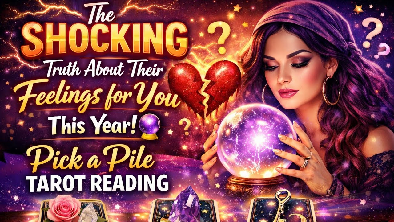 The SHOCKING Truth About Their Feelings for You This Year🔮 Pick a Pile Tarot Reading #currentfeeling