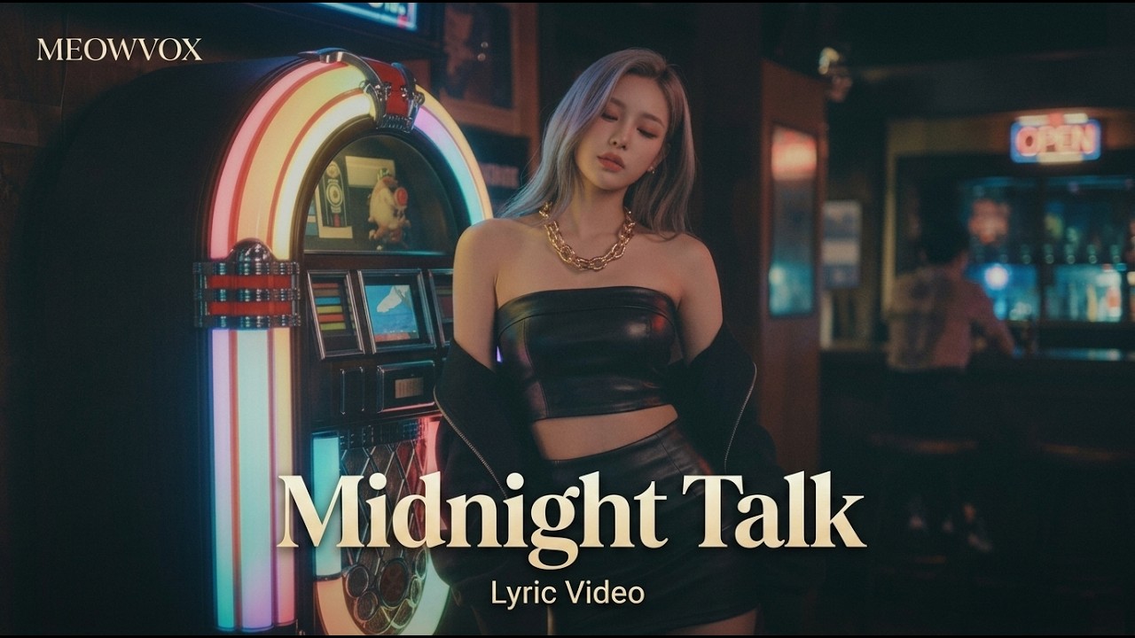 Midnight Talk (Lyric Video) | Lo-fi R&B / Chill Night Groove - MEOWVOX