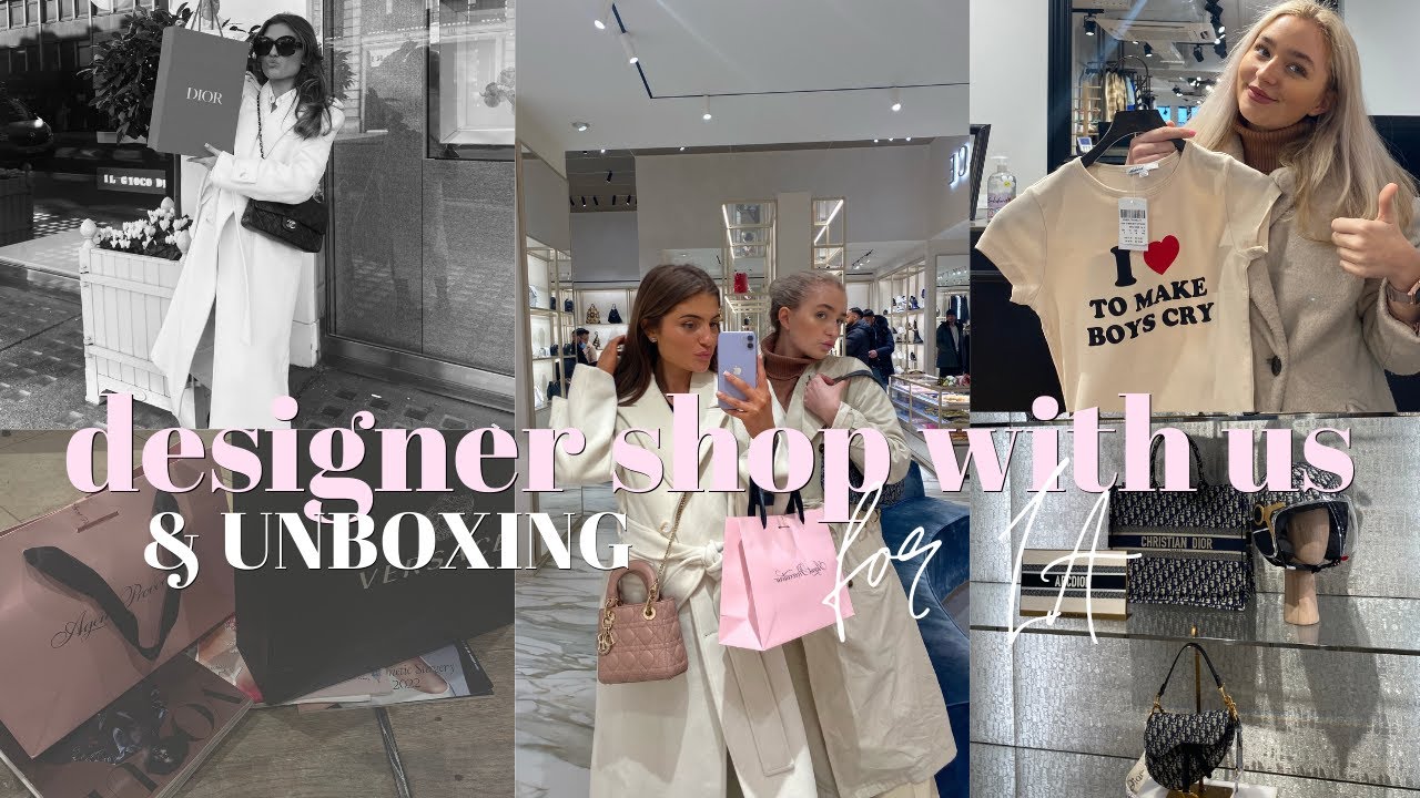 DESIGNER SHOP WITH US&UNBOXING! BICESTER VILLAGE, DIOR, VERSACE